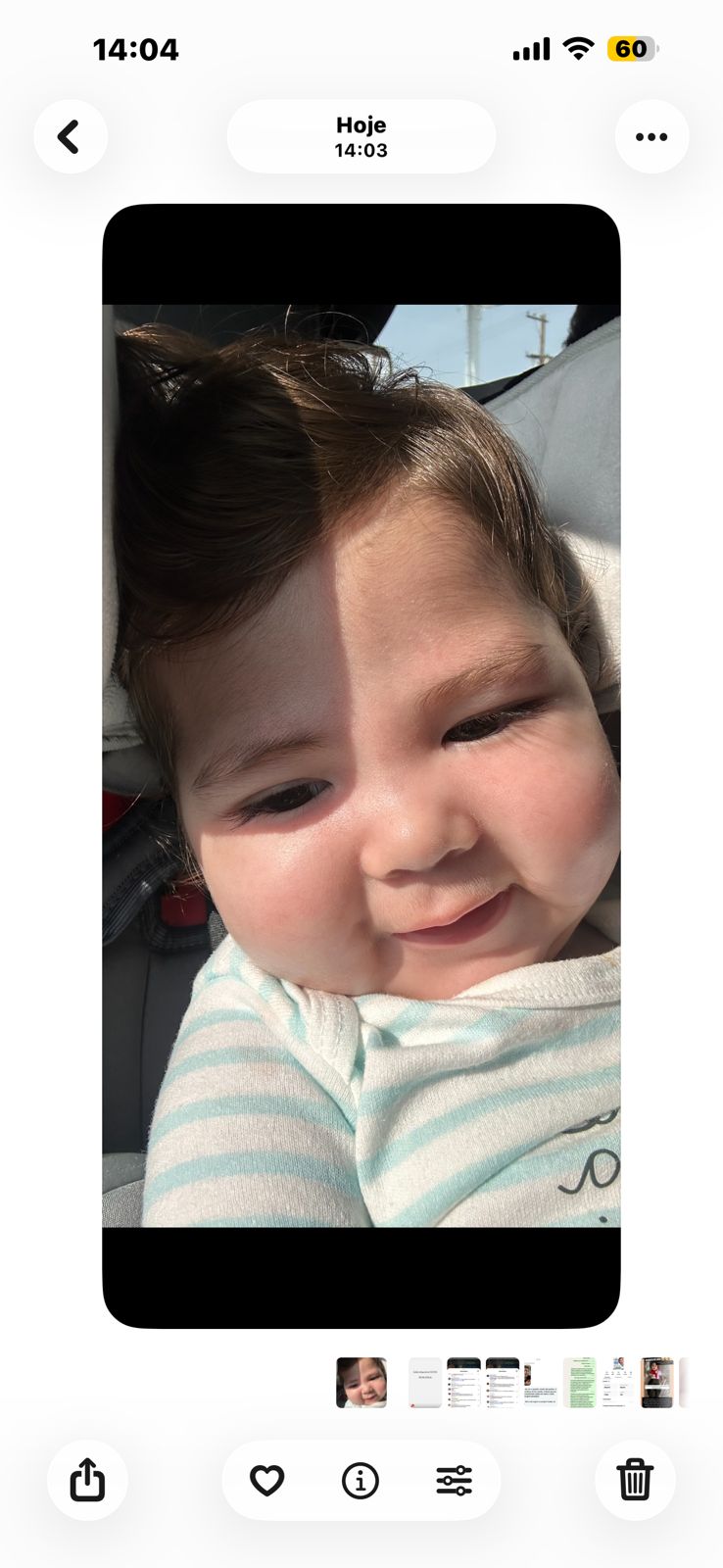 Lucca em imagem oficial compartilhada pela família em sua campanha de apoio.